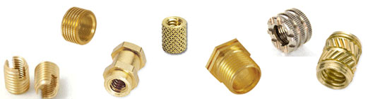 Brass Rubber moulding inserts